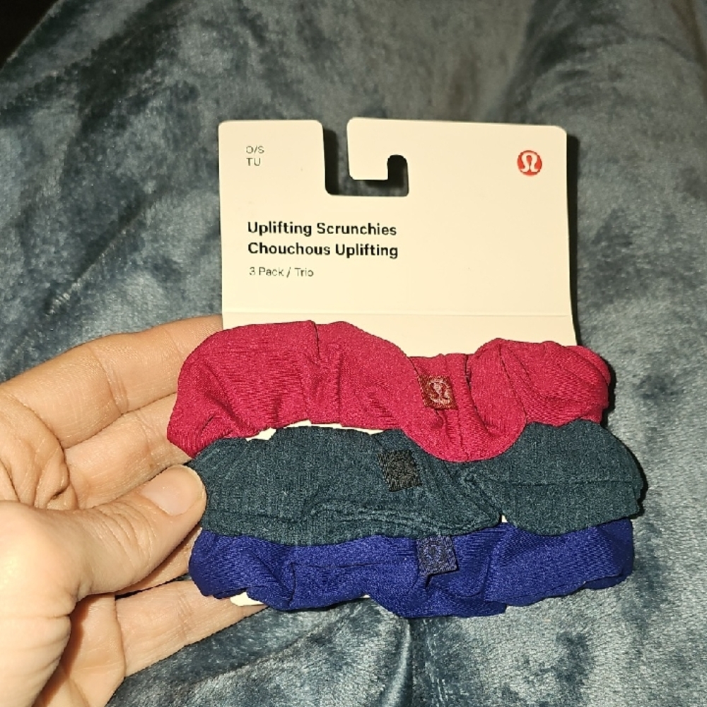 Lululemon Uplifting Scrunchies 3 Pack!! LARK/BRML/INCB, Sold Out!!